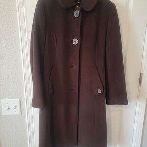 Anne Klein Dark Brown Trench Coat